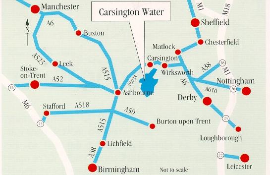 Map to Carsington Water SC