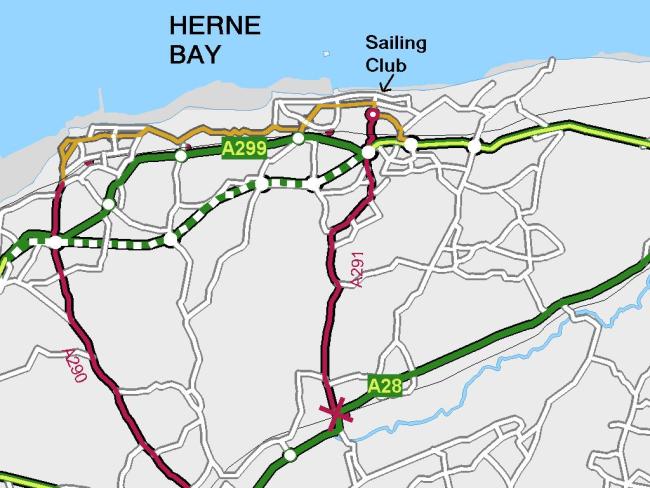 Map to Herne Bay SC